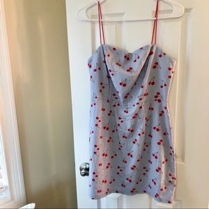 NWOT Urban Outfitters Cherry Mini Dress